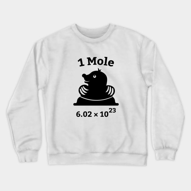 Funny Chemistry Shirts | 1 Mole Avogadro's Number Crewneck Sweatshirt by teemaniac